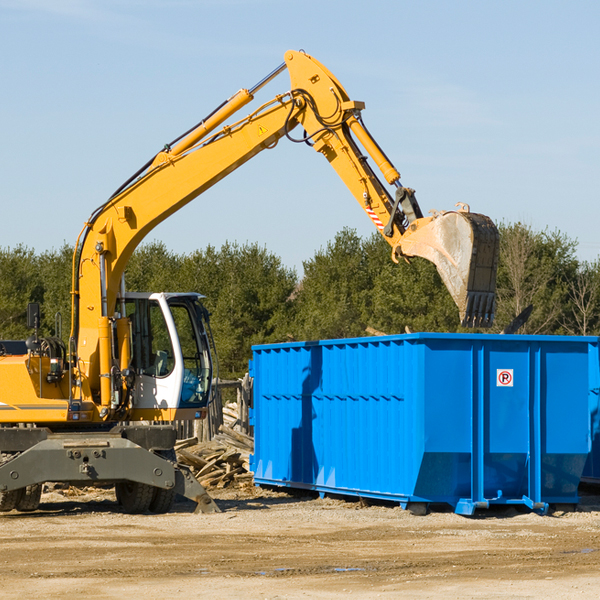 how does a residential dumpster rental service work in Rainbow CA